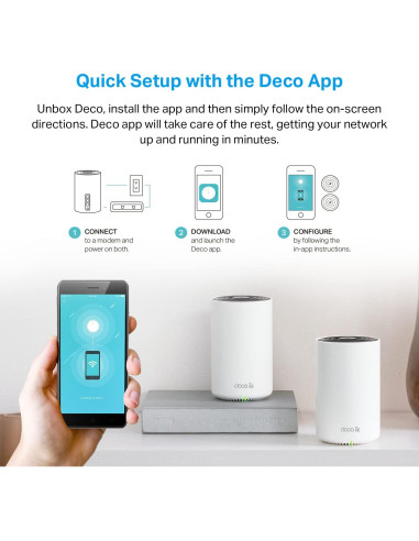 Sistema Mesh WiFi 6E TP-Link Deco XE75 Pro - 2 unidades