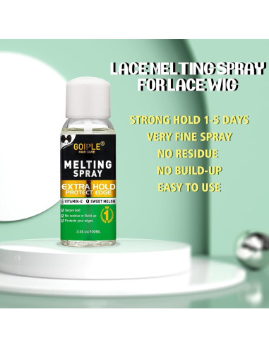 Spray Derretidor de Encaje WOZUTUNT 100ml + Cera 76g + 7 Piezas