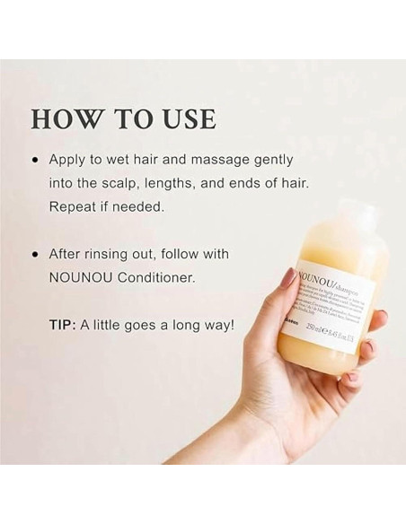 Set de Champú y Acondicionador Hidratante Davines NOUNOU 226g Set de Champú y Acondicionador Hidratante Davines NOUNOU 226g