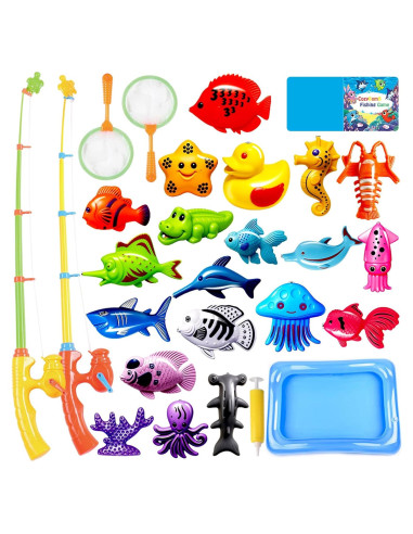 Juego de Pesca Magnética CozyBomB para Niños - 20 Peces