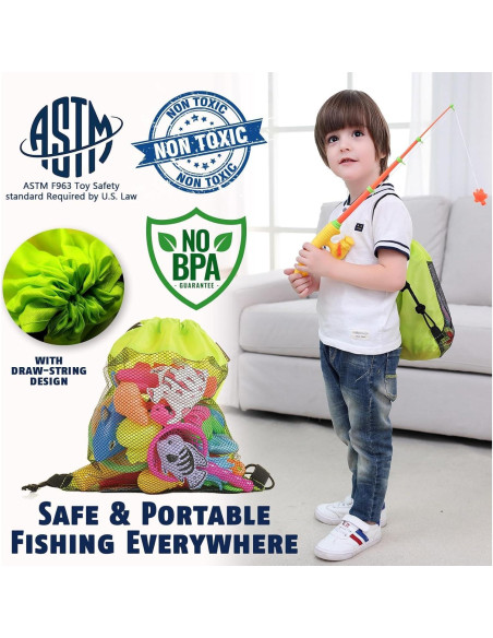 Juego de Pesca Magnética CozyBomB para Niños - 20 Peces Juego de Pesca Magnética CozyBomB para Niños - 20 Peces