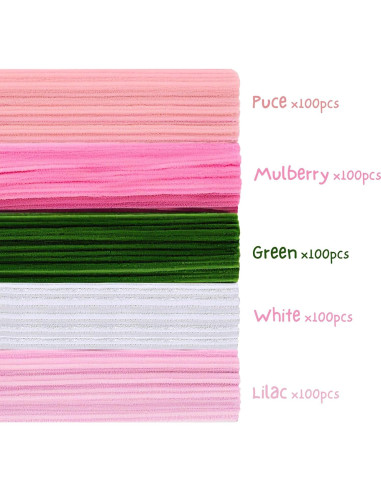 Kit de Limpiapipas Rosa Saccik 500 Piezas para Manualidades