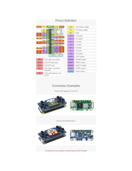 Consola de Juego LCD 1.3" GamePi13 para Raspberry Pi ST7789 Consola de Juego LCD 1.3" GamePi13 para Raspberry Pi ST7789