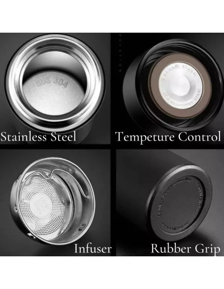Termo Inteligente Shari 500ml con Pantalla LED - Aislado 24h Termo Inteligente Shari 500ml con Pantalla LED - Aislado 24h