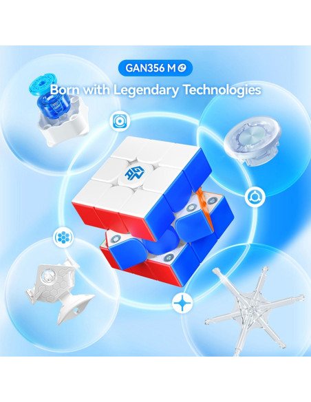 Cubo de Velocidad Magnético GAN 356 ME - 3x3 Mejorado Cubo de Velocidad Magnético GAN 356 ME - 3x3 Mejorado