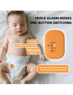 Alarma de Enuresis Infantil QCBF con Vibración y Sonido Fuerte 2