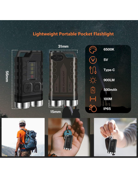 Linterna EDC Recargable GRABOYY V3 900 Lúmenes IP65 Linterna EDC Recargable GRABOYY V3 900 Lúmenes IP65