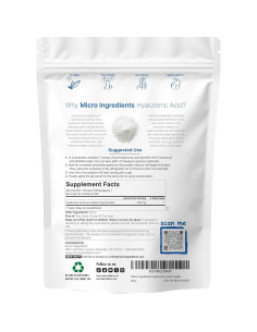 Polvo de Ácido Hialurónico Micro Ingredients 50g - Hidratante Vegano 2