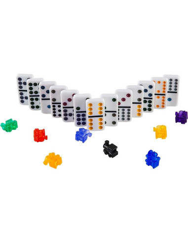 Juego de Dóminos Dobles 12 Homwom con Estuche y Tablero