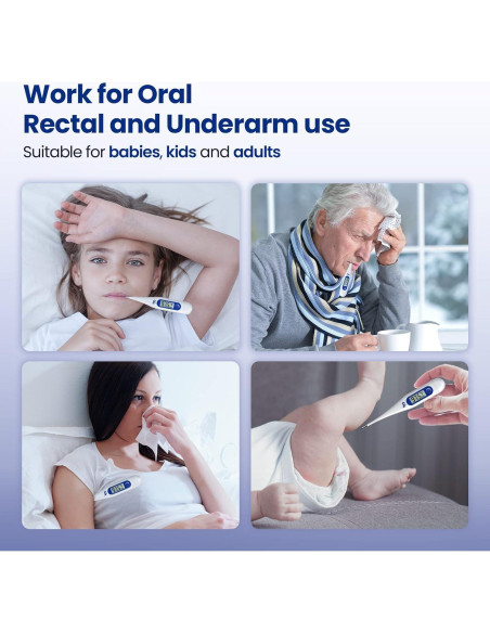 Termómetro Digital Femometer para Adultos y Niños - Azul Termómetro Digital Femometer para Adultos y Niños - Azul