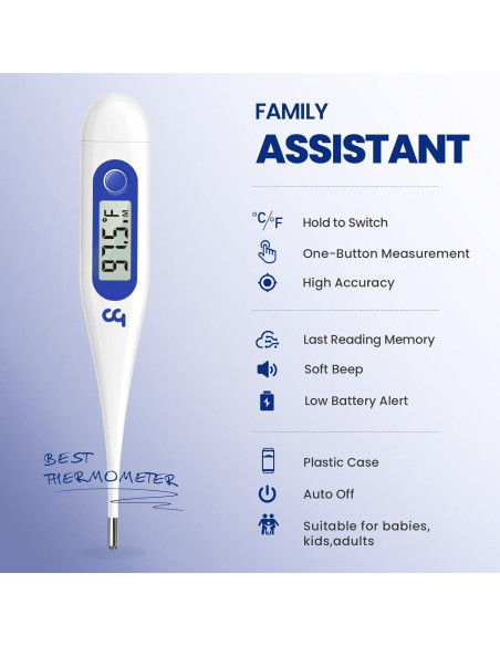 Termómetro Digital Femometer para Adultos y Niños - Azul Termómetro Digital Femometer para Adultos y Niños - Azul