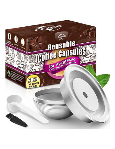 Cápsulas Reutilizables AANQQ para Nespresso Vertuo 70.9 g