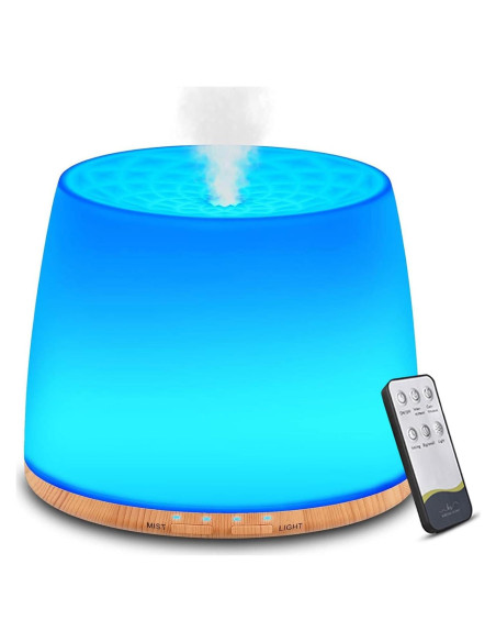 Humidificador Ultrasónico KAHEAUM 500ML con Luz Nocturna LED Humidificador Ultrasónico KAHEAUM 500ML con Luz Nocturna LED