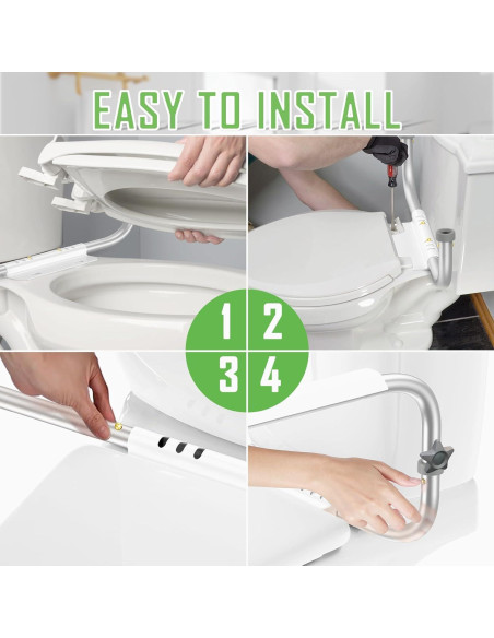 Barra de Seguridad para Inodoro ZOLIQUEX Ajustable 66-83.8 cm Barra de Seguridad para Inodoro ZOLIQUEX Ajustable 66-83.8 cm