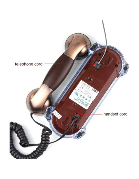Teléfono Corded Vintage TelPal 309 Montable Pared Escritorio Teléfono Corded Vintage TelPal 309 Montable Pared Escritorio