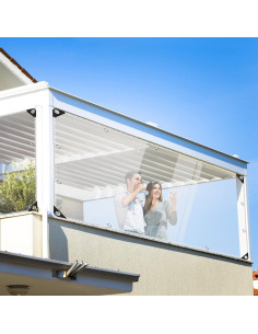Lona Transparente Resistente al Agua JIAN YA NA 1x1.5m PVC 2
