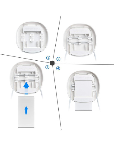Soporte de Pared para Router WiFi Deco S4, S7, M4, P9, W2400 - 2 Paquete