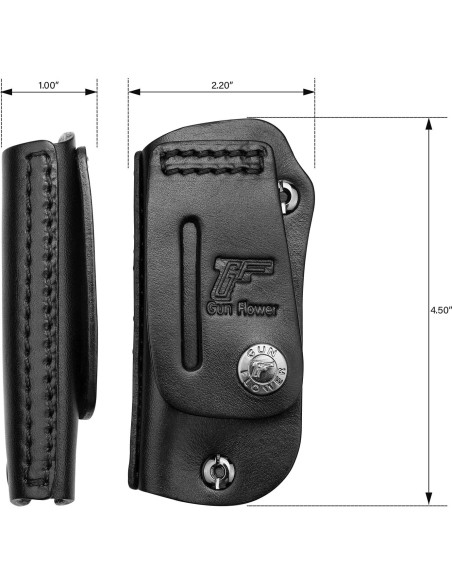 Funda de Cuero GUN & FLOWER para Cuchillo Buck 110/112 Negra Funda de Cuero GUN & FLOWER para Cuchillo Buck 110/112 Negra
