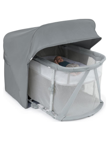 Cuna Portátil 3-en-1 Ingenuity Retiro de Sueños Gris