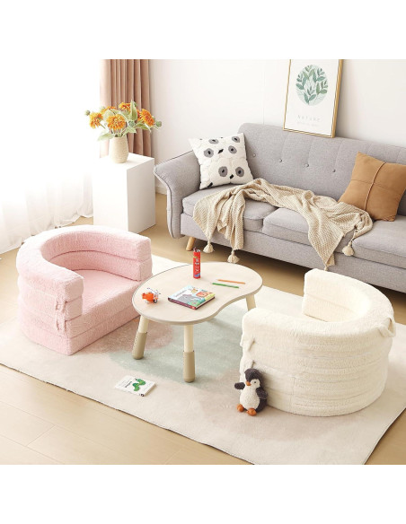 Cama Plegable 3-en-1 Welnow para Niños Beige 73x60 cm Cama Plegable 3-en-1 Welnow para Niños Beige 73x60 cm