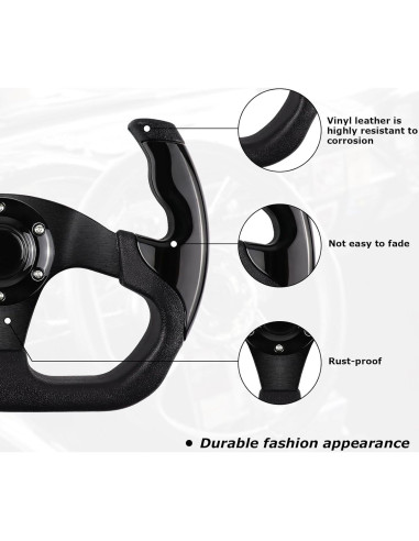 Volante de Carreras QYMOPAY RACING-005BK 38.1cm Universal