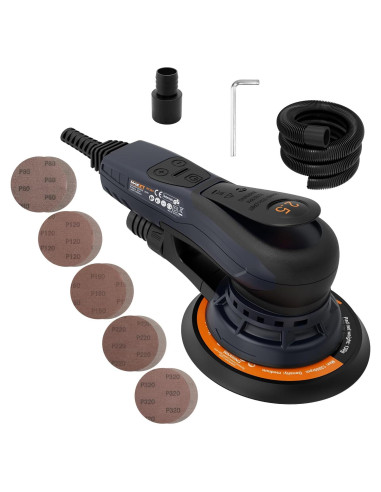 Lijadora Orbital Aleatoria MAXXT 350W 2.5mm con Velocidad Variable
