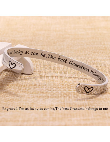 Brazalete Motivacional para Abuela Btysun - Acero Inoxidable
