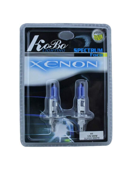 2 Bombillas H1 12V 100W Xenón 5500K ZMShun Faro Auto 2 Bombillas H1 12V 100W Xenón 5500K ZMShun Faro Auto