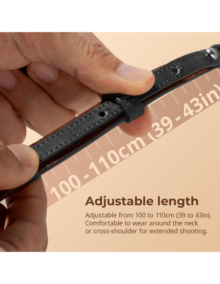 Correa de Cuero Universal SmallRig para Cámara DSLR 100-110cm Correa de Cuero Universal SmallRig para Cámara DSLR 100-110cm