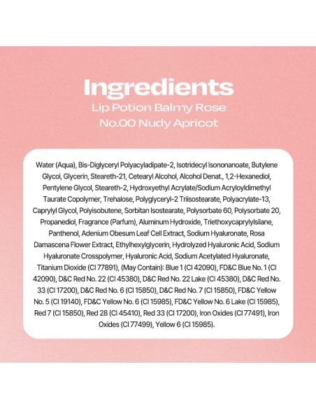 Poción de Labios Rosa Balmy COSVISION No.00 Albaricoque Nudoso 8.5g Poción de Labios Rosa Balmy COSVISION No.00 Albaricoque Nudoso 8.5g