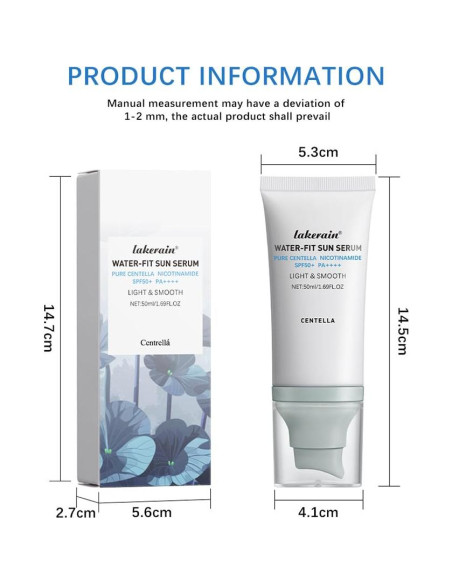 Protector Solar Centella SPF50 XBGEZK 2 Pcs Suero Hidratante Protector Solar Centella SPF50 XBGEZK 2 Pcs Suero Hidratante
