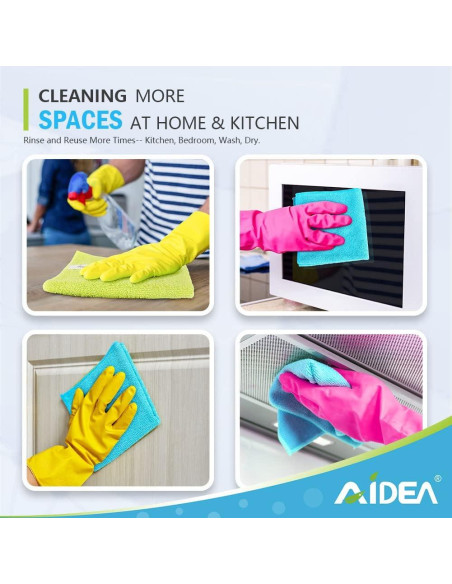 Paños de Microfibra AIDEA 50PK 30x30cm Absorbentes Sin Pelusa Paños de Microfibra AIDEA 50PK 30x30cm Absorbentes Sin Pelusa