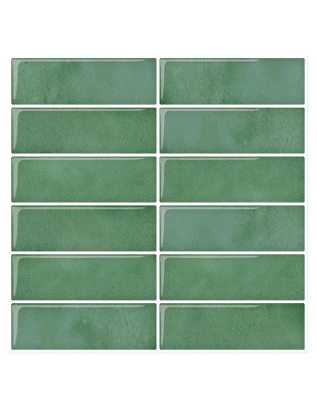 Azulejo autoadhesivo DEWOO 10 hojas 30.5x30.5cm verde Azulejo autoadhesivo DEWOO 10 hojas 30.5x30.5cm verde