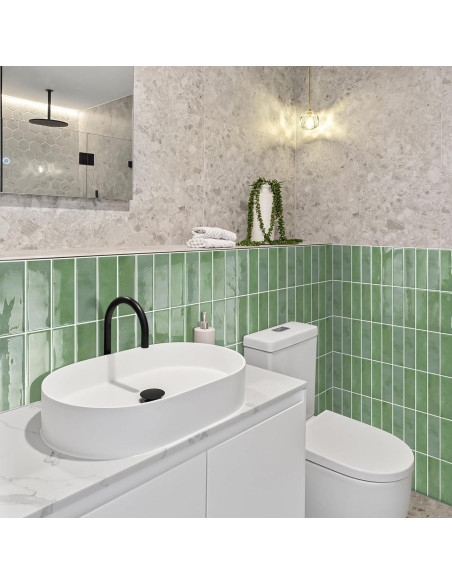 Azulejo autoadhesivo DEWOO 10 hojas 30.5x30.5cm verde Azulejo autoadhesivo DEWOO 10 hojas 30.5x30.5cm verde