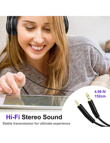 Cable de Audio Reemplazo Callez 2.5mm a 3.5mm para Bose y JBL