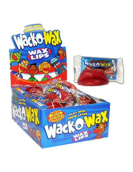 Caramelo de Labios Wack-O-Wax Cereza 340g 24 Unidades Caramelo de Labios Wack-O-Wax Cereza 340g 24 Unidades