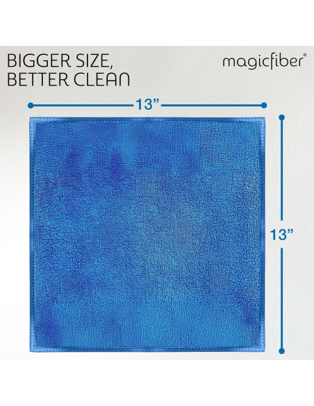 Paño de limpieza de microfibra MagicFiber - Paquete de 12, 33x33cm Paño de limpieza de microfibra MagicFiber - Paquete de 12, 33x33cm