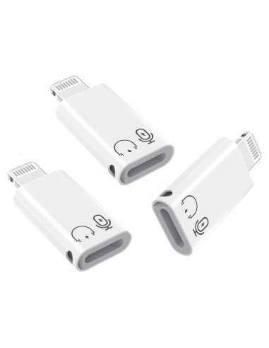 Adaptador Lightning a USB C 3Pack MFi para iPhone y iPad
