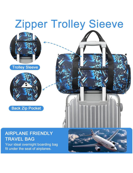 Bolsa de Deporte para Niños Azul 23L Impermeable con Compartimentos Bolsa de Deporte para Niños Azul 23L Impermeable con Compartimentos