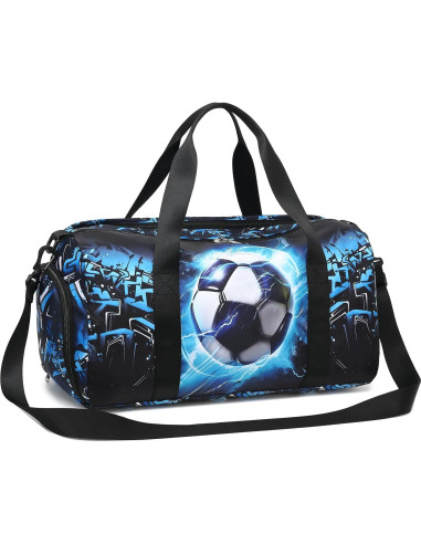 Bolsa de Deporte para Niños Azul 23L Impermeable con Compartimentos