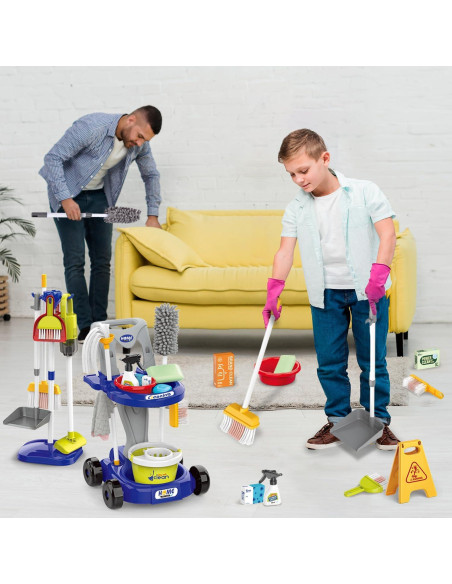 Juego de Limpieza para Niños Sotodik 29 Piezas Azul Juego de Limpieza para Niños Sotodik 29 Piezas Azul