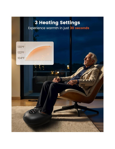 Masajeador de Pies COMFIER CF-5425-3 con Calor y Shiatsu