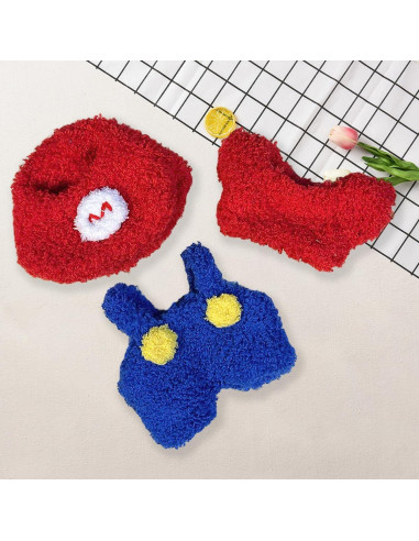 Conjunto de Ropa para Muñeca 17cm Labubu Estilo Azul 1