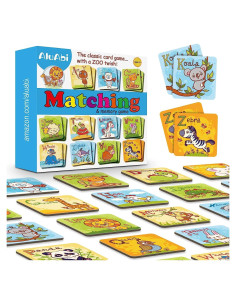 Juego de Memoria de Emparejamiento Alfabeto AluAbi 52 Piezas