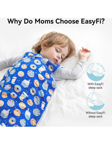 Saco de dormir unisex EasyFi 0-6 meses rayón bambú 1.0 Tog
