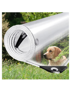 Lona Transparente 0.9x1.8m Sinessy 14Mil Resistente al Agua