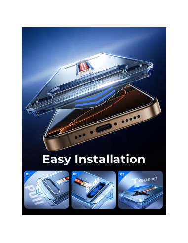 Protector de Pantalla Vidrio Templado MAGIC JOHN para iPhone 16 Pro 6.3"