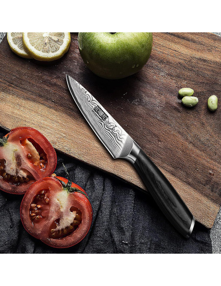 Cuchillo de Pelar HOSHANHO 9.5 cm Acero Carbono Mango Pakkawood Cuchillo de Pelar HOSHANHO 9.5 cm Acero Carbono Mango Pakkawood