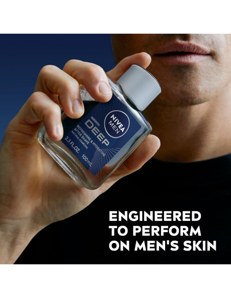 NIVEA Men DEEP After Shave Hidratante Carbón Natural 3x97.6ml NIVEA Men DEEP After Shave Hidratante Carbón Natural 3x97.6ml