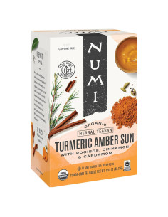 Té de Cúrcuma Amber Sun Numi Orgánico 12 Bolsitas Sin Cafeína